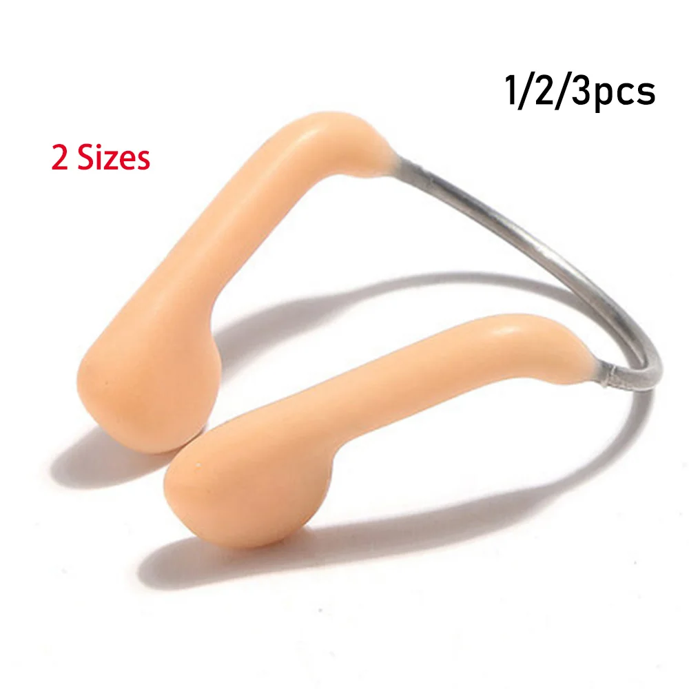 1/2/3pcs Steel Wire Adjustable Durable Swimming equipment Water Sports Accessories Diving Tool Nose Clip