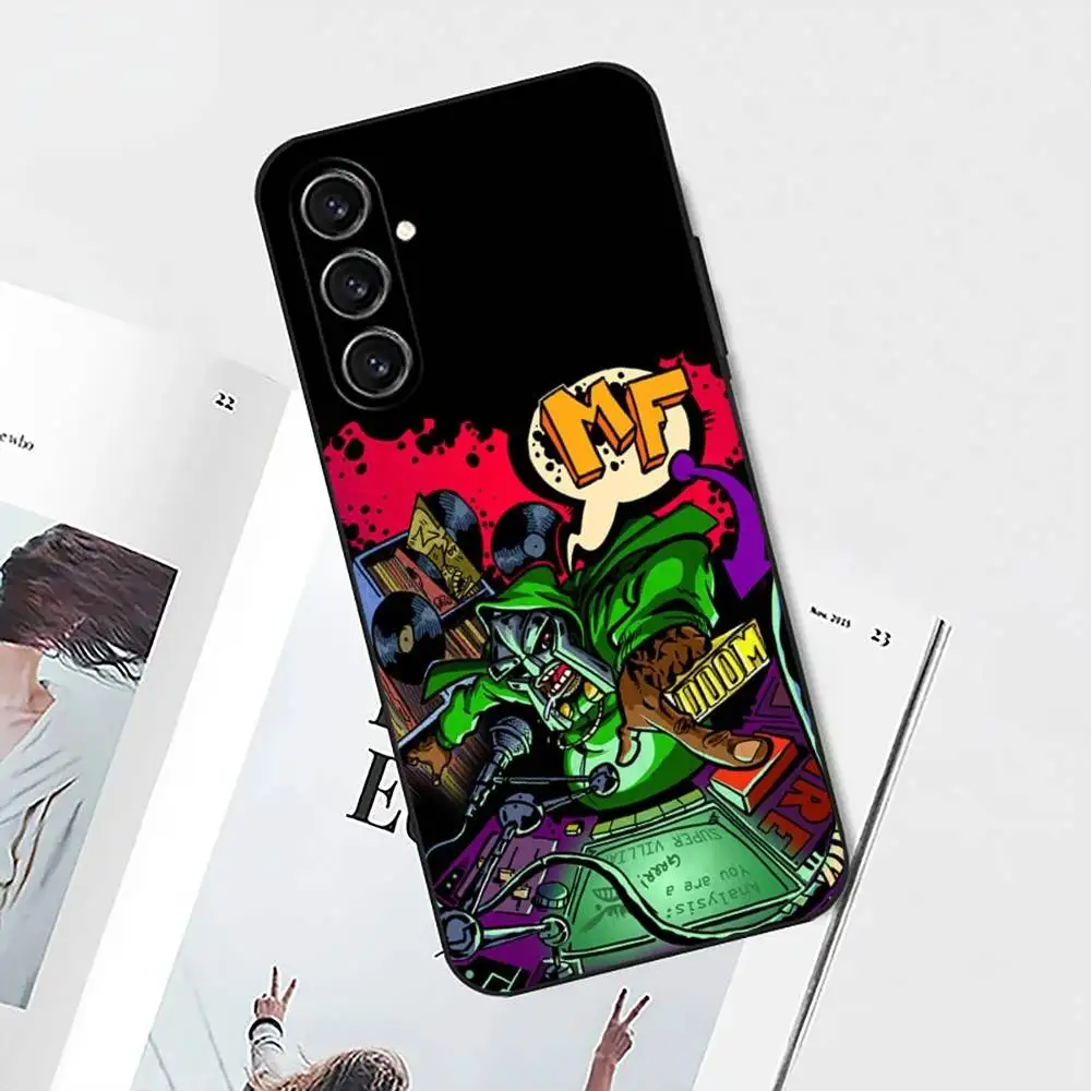 MF D-DOOM Rapper Handyhülle für Samsung S25, S24, S21, S22, S23, S30, Ultra, S20, Plus, Fe, Lite, Note, 10 Schwarz Soft Shell