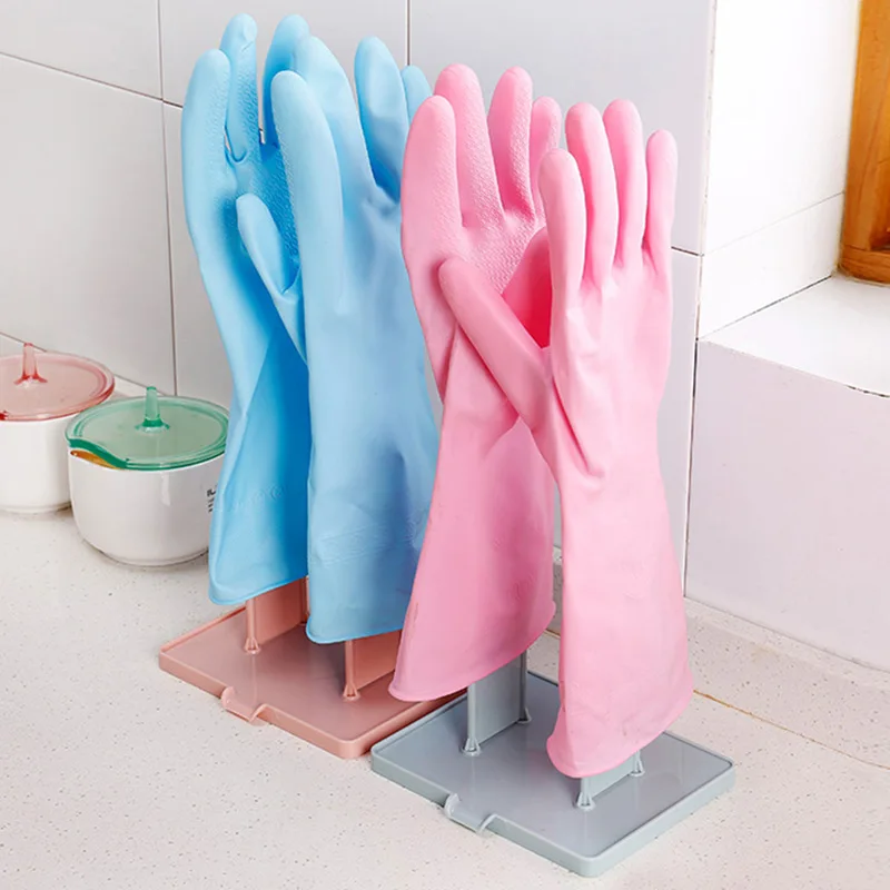 A Drying And Draining Rack for Kitchen Rubber Gloves, a Holder for Gloves, And a Storage Rack for Towels And Cloths in The