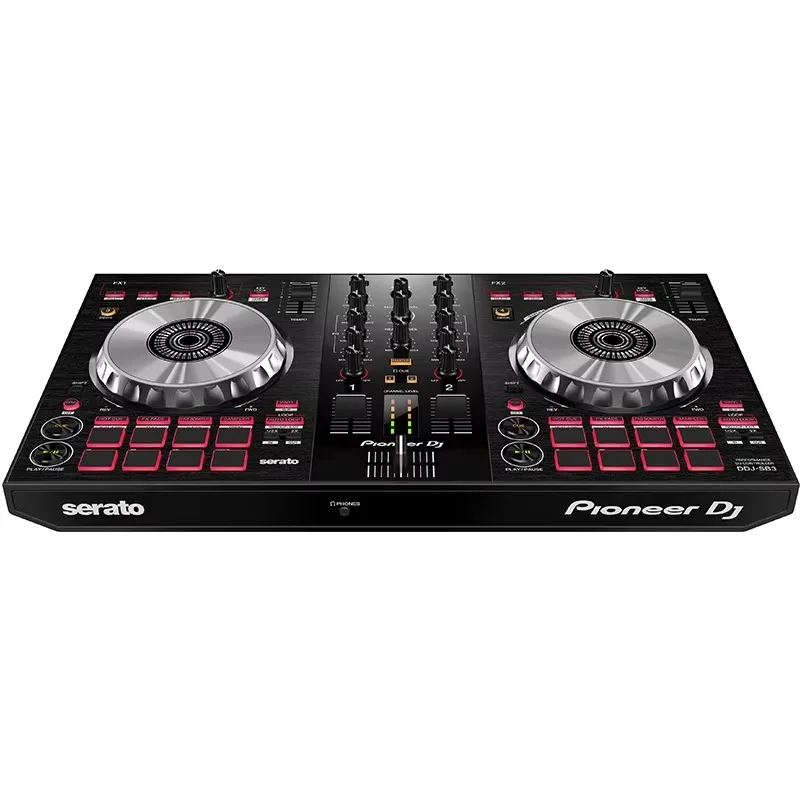جهاز التحكم بالمعدات الصوتية Pioneer DDJ-SB3 Rekordbox DJ ذو التأثير المعدني لـ DJ الاحترافي