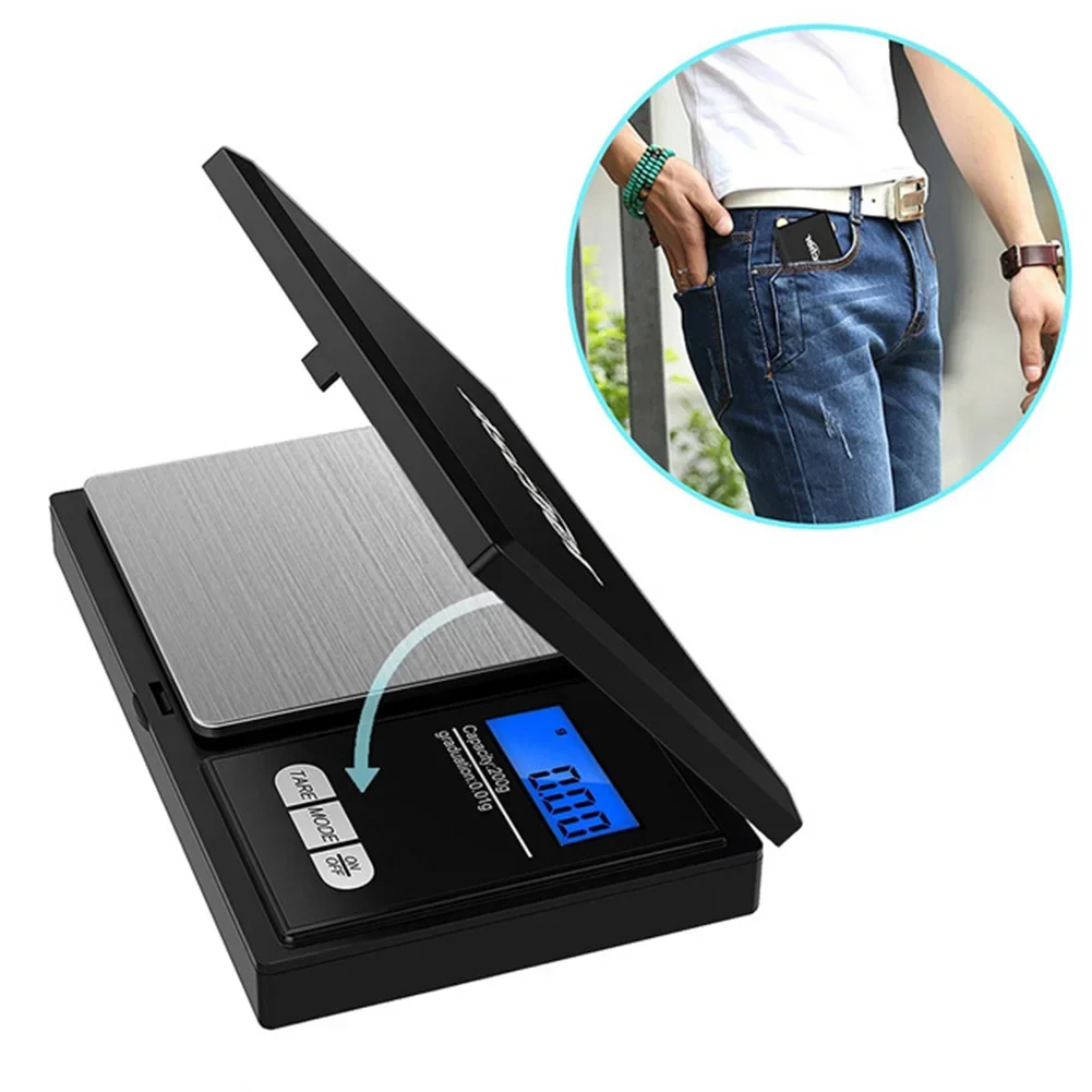 1000g 500g x 0.01g High Precision Digital Kitchen Scale Jewelry Gold Balance Weight Gram LCD Pocket Weighting Electronic Scales