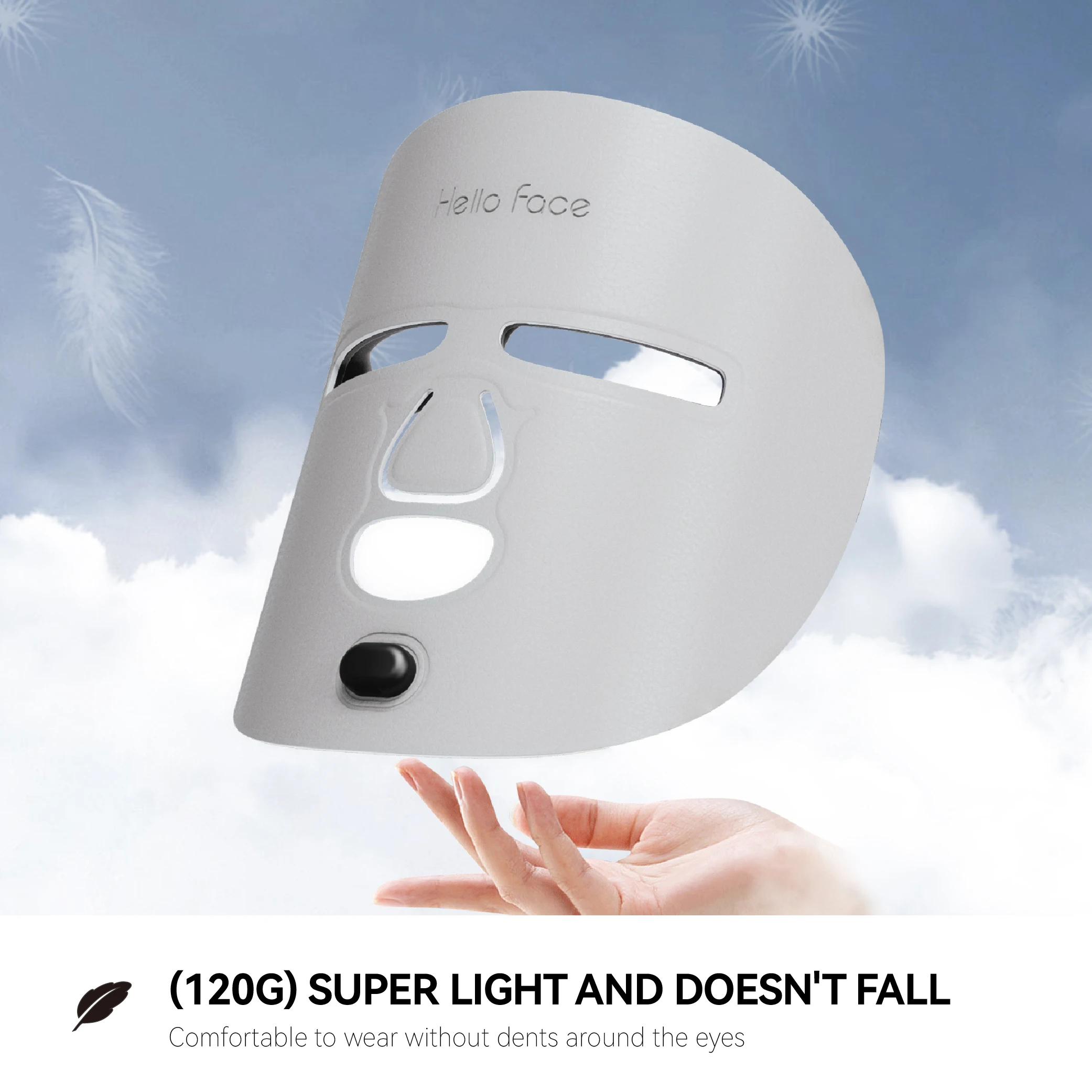 Near-Infrared and Red Led Light Therapy Mask 4 Color LED Photon Beauty Device Hello Face Wireless Anti-ageing Professional Mask