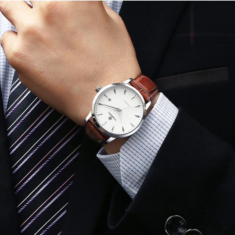 Original Starking Luxury Brand Watch Men Automatic Self-wind Stainless Steel 5atm Waterproof Business Men Wrist Watch Timepieces