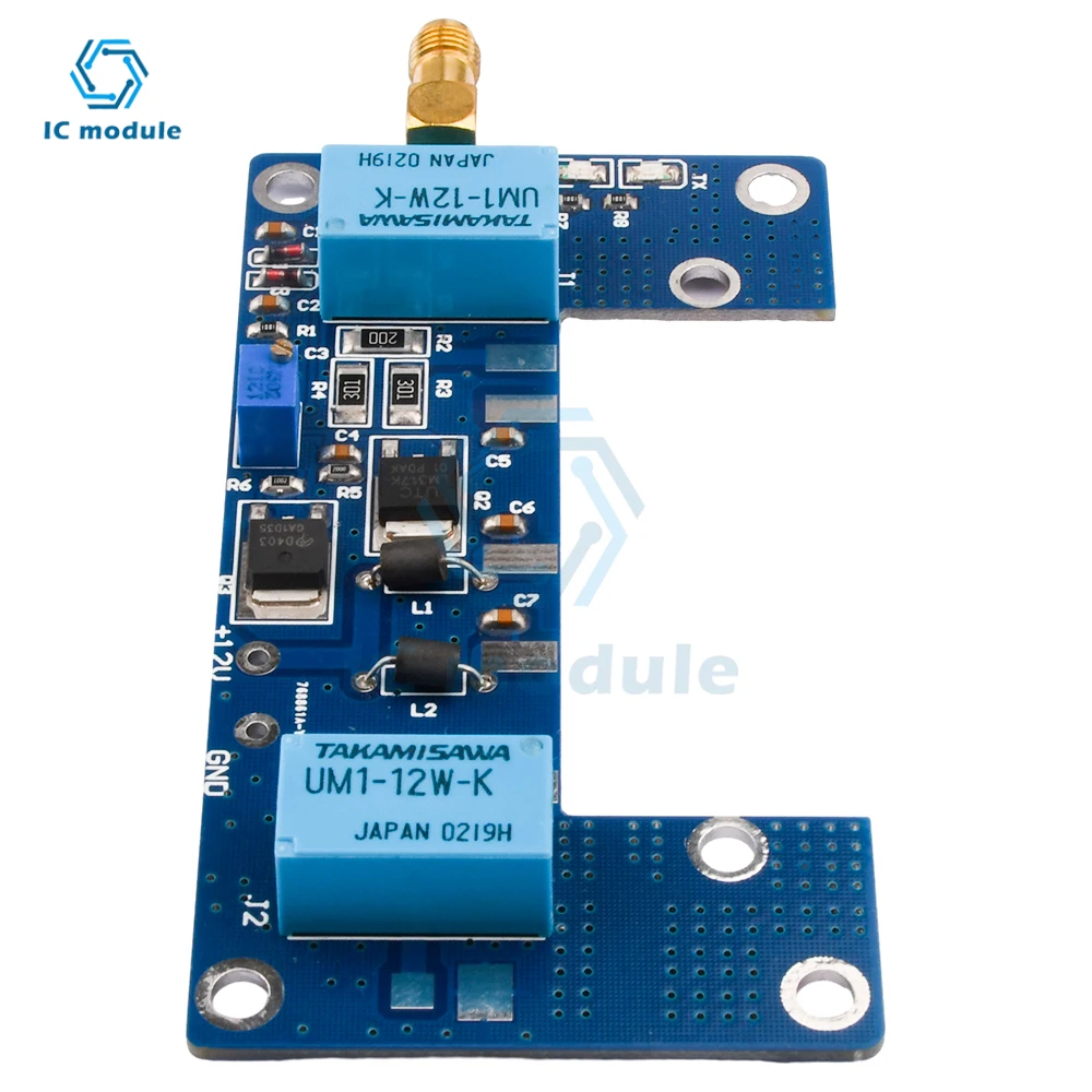 DC12-13.8V 1-5W RF Power Amplifier Board Transceiver Conversion Handset Power Amplifier Board Walkie-Talkie Power Amplifier