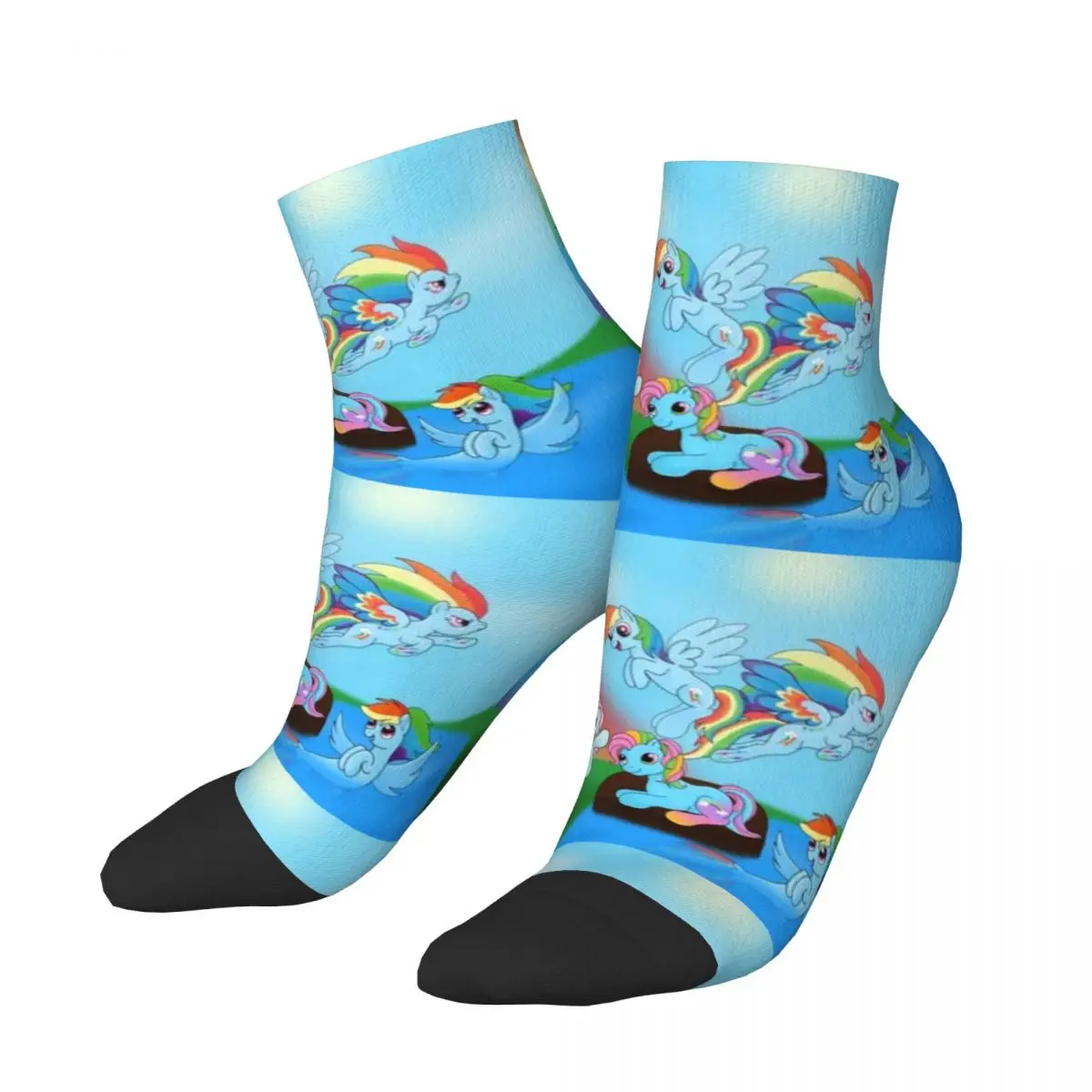 جوارب Rainbow Ponys G1 جوارب Harajuku عالية الجودة لجميع المواسم إكسسوارات الجوارب لهدية عيد ميلاد الرجل والمرأة