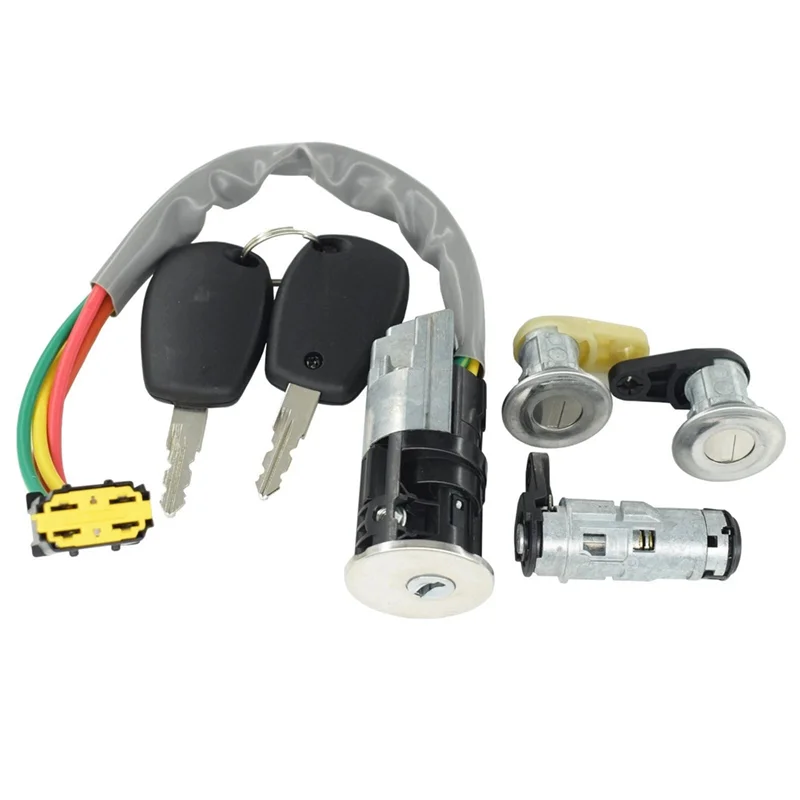 

ABOK-Full Set Of Car Ignition Switch Left Right Tailgate Lock Fit For RENAULT DACIA LOGAN 806014108R