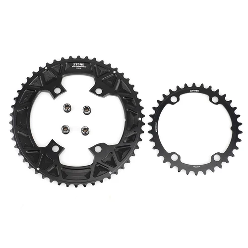Imagen 2 del producto STONE-plato doble BCD de 110mm, 4 pernos para 105 R7100 Ultegra R8100 R9200 Dura Ace, anillo de cadena de rueda de bicicleta de carretera