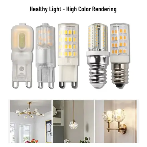 3 पीस G9 LED मिनी बल्ब: 1.5W /2W/3W AC 220V, SMD 2835 G9&E14 लाइट, सुपर ब्राइट, घरेलू 30-80W हैलोजन लैंप पेंडेंट लाइट 10 best sales एलईडी लौ - №10