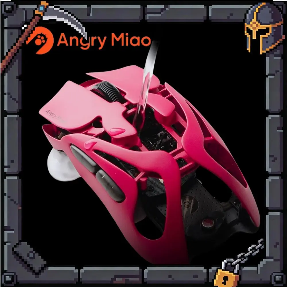 AngryMiao AM Infinity.97 Mouse Tri-mode 47g Ultra Lightweight Magnesium Alloy 8K Anti-jamming 1.2s Magnetic Charge Gaming Mouse