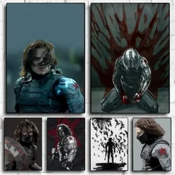 B-Buckys Barnes Winter S-Soldiers No Framed Poster Kraft Club Bar Paper Vintage Poster Wall Art Painting Bedroom Study Stickers