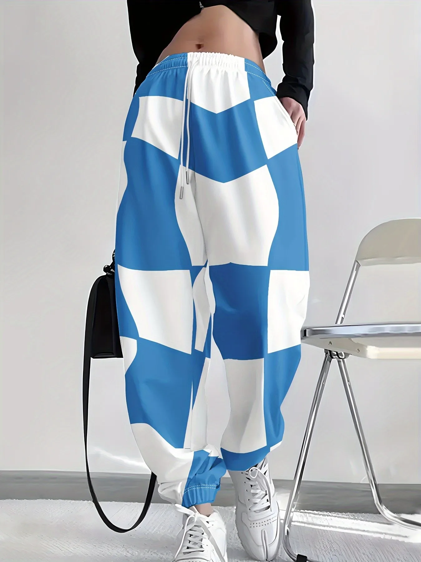 Seasonal pants with 3D printing comfortable soft casual fashionable and versatile street wear
