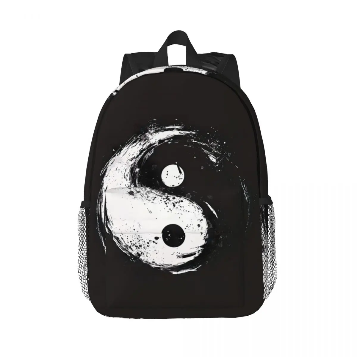 

Chinese Yin Yang Graffiti Print Backpack Daypack Large Capacity Boys Girls BookBag Shoulder Bags for Men Women Kids School Bag