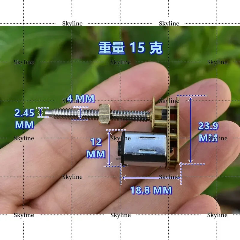 Miniature Linear Motor For Fingerprint Lock Gimbal 3D Printer Lifting Platform JGA1024 N20 Gear Motor
