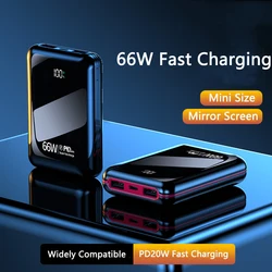 Power Bank 20000 mAh Type C Fast Charging External Battery Portable Charger for iPhone 15 14 11 pro Xiaomi Samsung Powerbank 66W