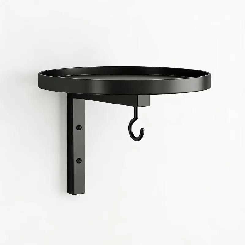 Metal Wall Mounted Bird Feeder With Hook Bathtub Shaped Outdoor Garden Courtyard Easy Installation Bird Feeding Decor