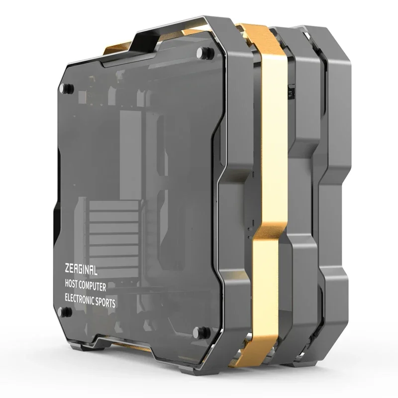 Middle Tower Chassis Desktop Computer Case For Water Cooling ATX Gamer MOD Case DIY Glass,PC DIY Gamer Cabinet,ZC-07