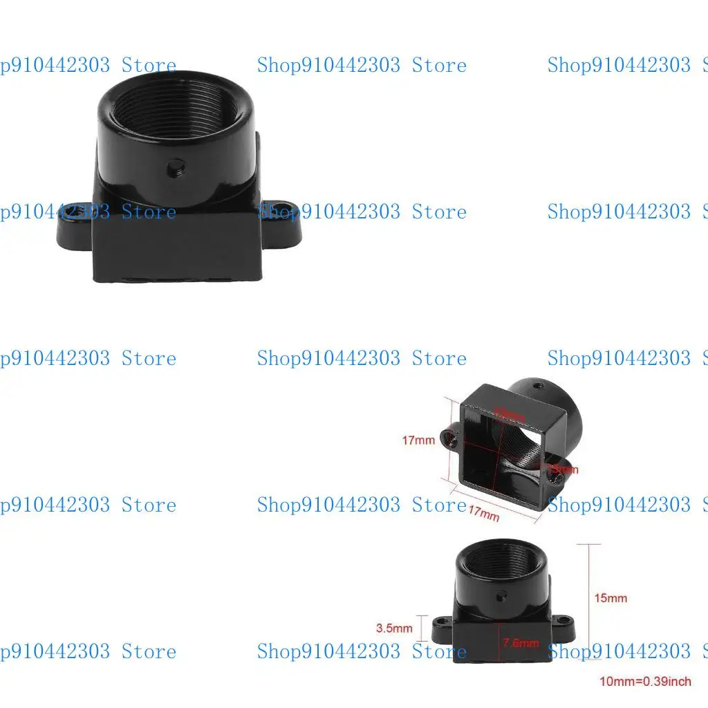 L4MD Metal   Mount Lens Holder Bracket Support for CCTV Security Camera Black