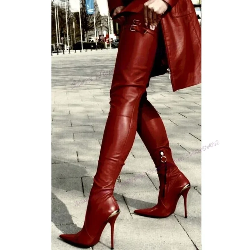 Red Metal Strappy O… - image