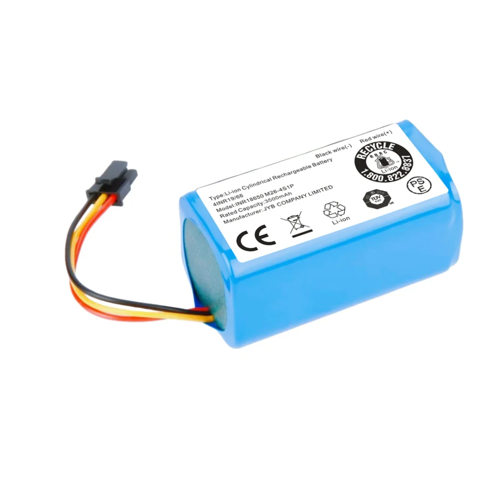 

Оригинальная сменная батарея 14,4 В 3500 мАч для роботов-пылесосов 360 S5 S7 S7 Pro T90 X9, аккумуляторы INR18650 M26-4S1P.