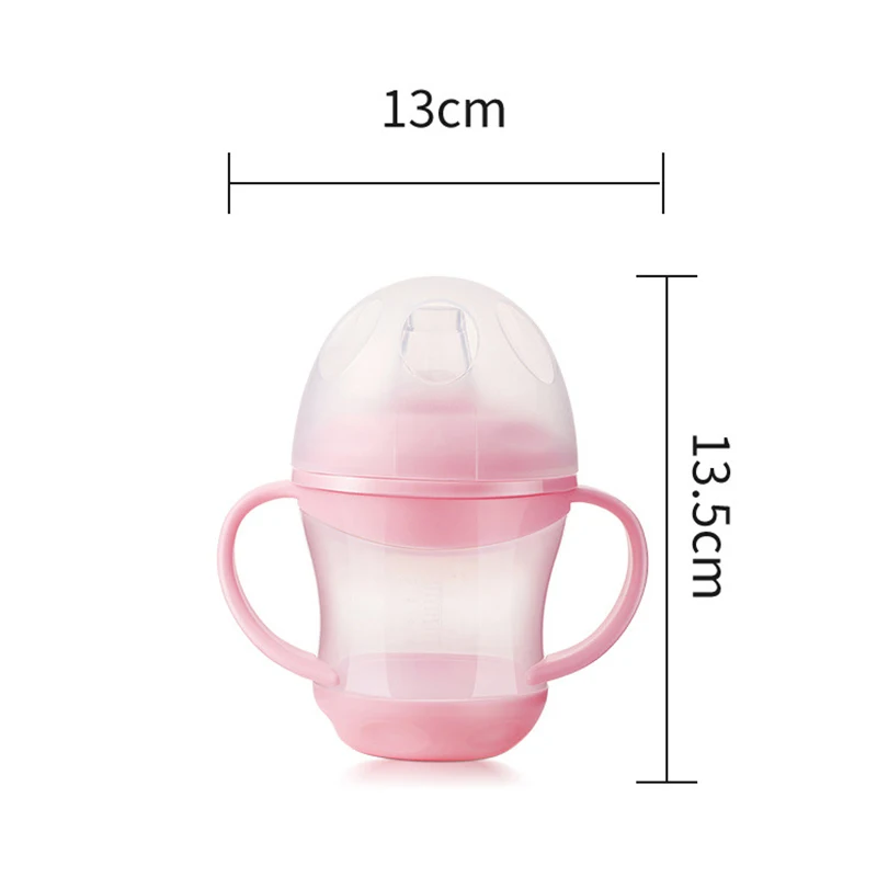 Child Bottle Children\'s Water Bottle Leakproof Water Bottles Outdoor Portable Children\'s Cups Infant Training Cups WithHandle