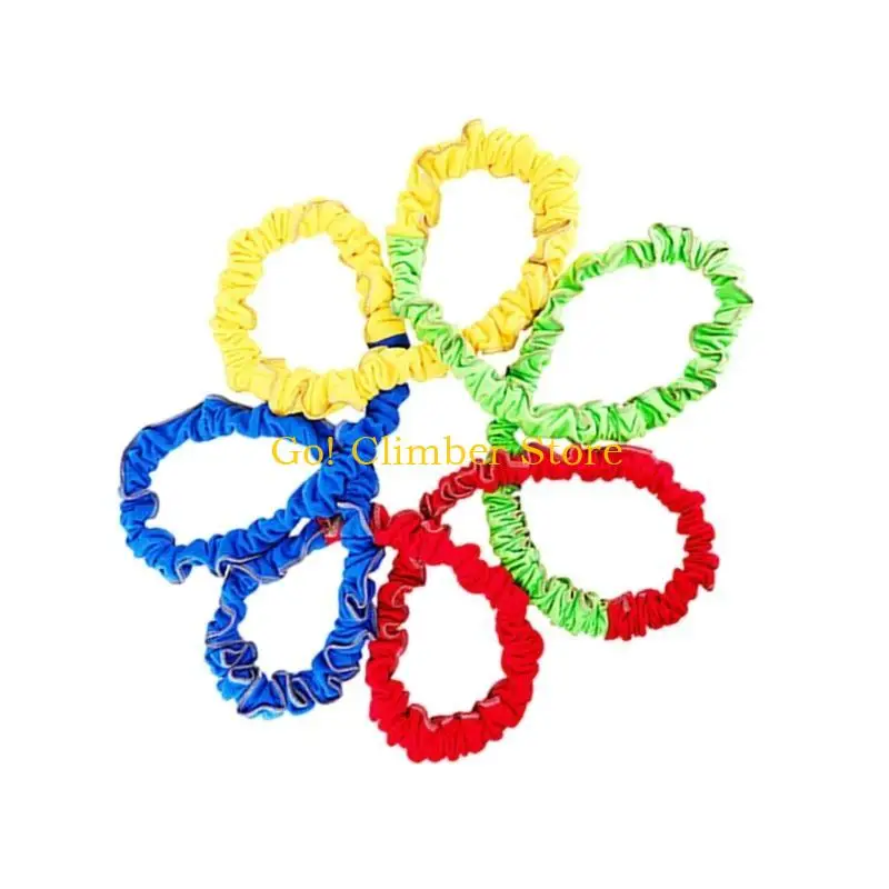 Q84C Elastic Fleece Cooperative Stretchy Bands Portable Teamwork Latihan Band Integrasi Band Latihan Gerakan Dinamis