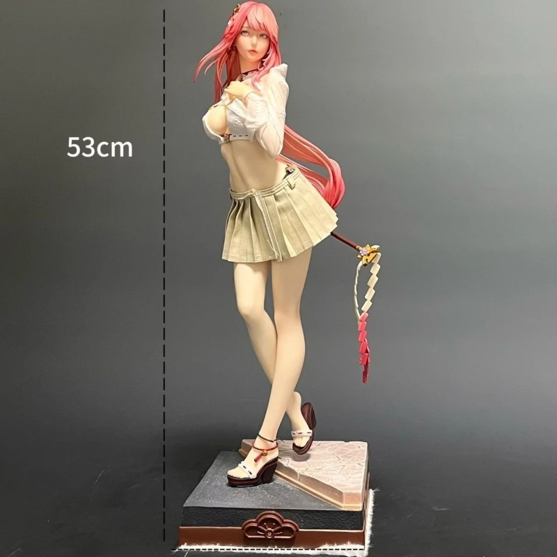 53cm 신제품 원신 임팩트 애니메이션 피규어 야에 미코 주변 모델 섹시하고 아름다운 소녀 조각상 데스크탑 장식품 선물 장난감