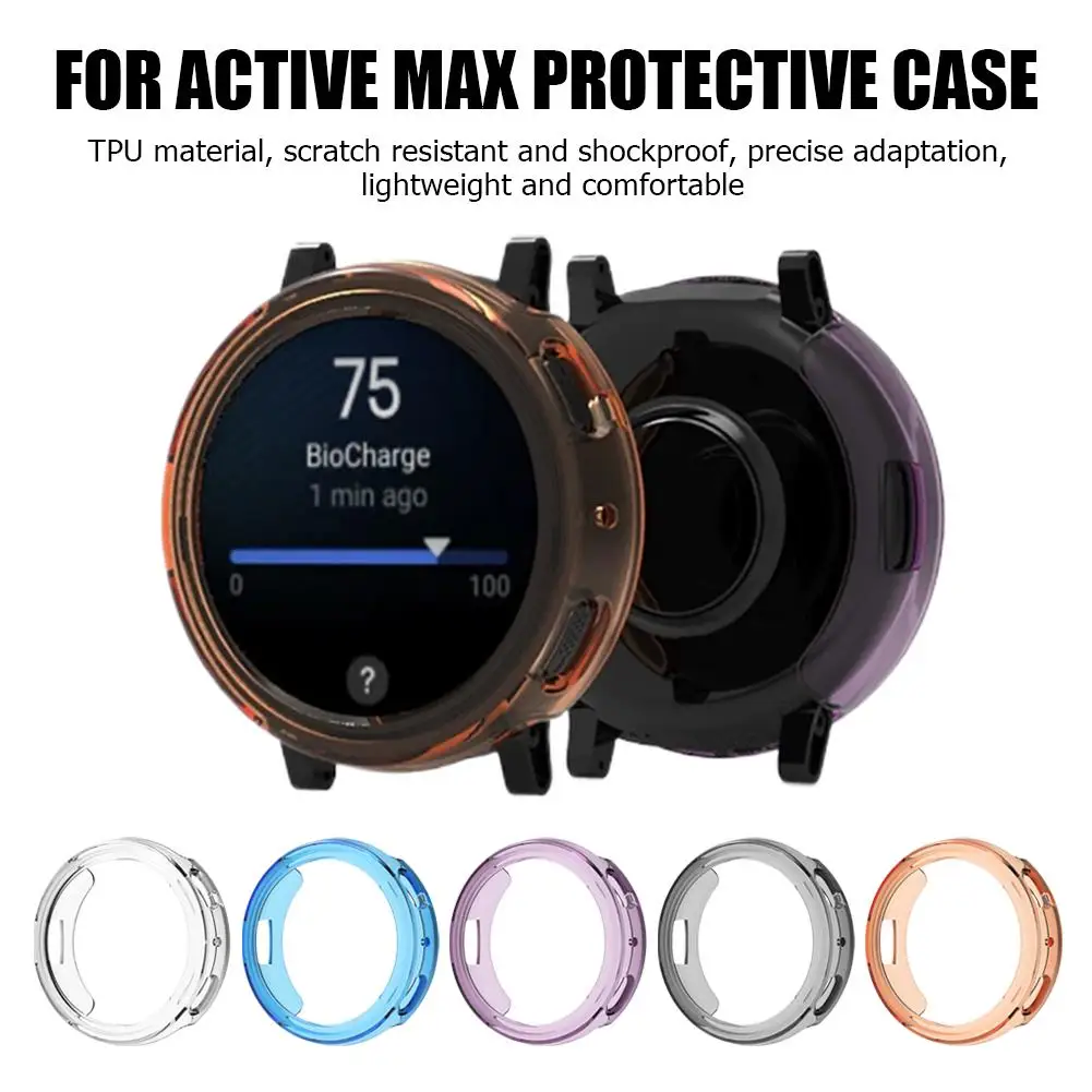 

Защитный чехол из ТПУ для умных часов Garmin Active Max, противоударный, устойчивый к царапинам, с защитным бампером для Garmin Active Max