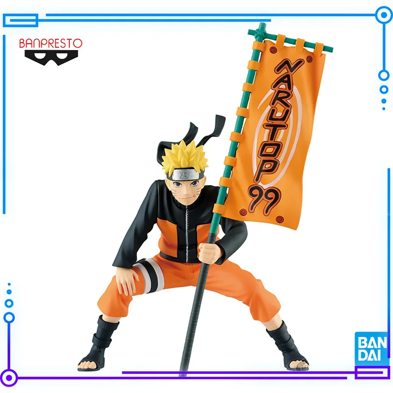 

Bandai Original Genuine BANPRESTO Naruto Shippuden NARUTOP99 Uzumaki Naruto 11cm Collections Model Toy Figures Birthday Gift