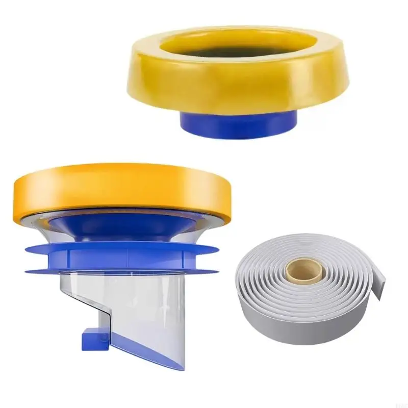 

H58C Bathroom Toilet Bowl Gasket Prevent Backflow Toilet Flange Sealing Rings Floor Outlet Drain Pipe Flange Rings Enduring