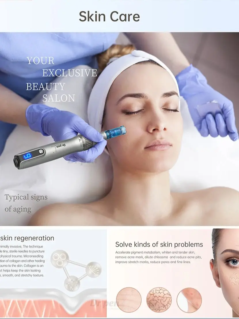 Dr. pen Ultima M8S Draadloze professionele dermapen met 2-naalds voor haargroei Microneedle-therapie Anti-terugstroom-micropen - afbeelding 2