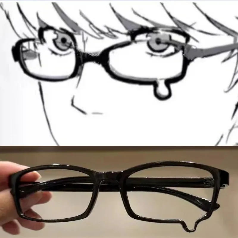 Y2K New Anime Crying Dripping Tears Glasses Unisex Black Eyeglass Frame Retro Kawaii Fashion Halloween Cosplay  Accessories