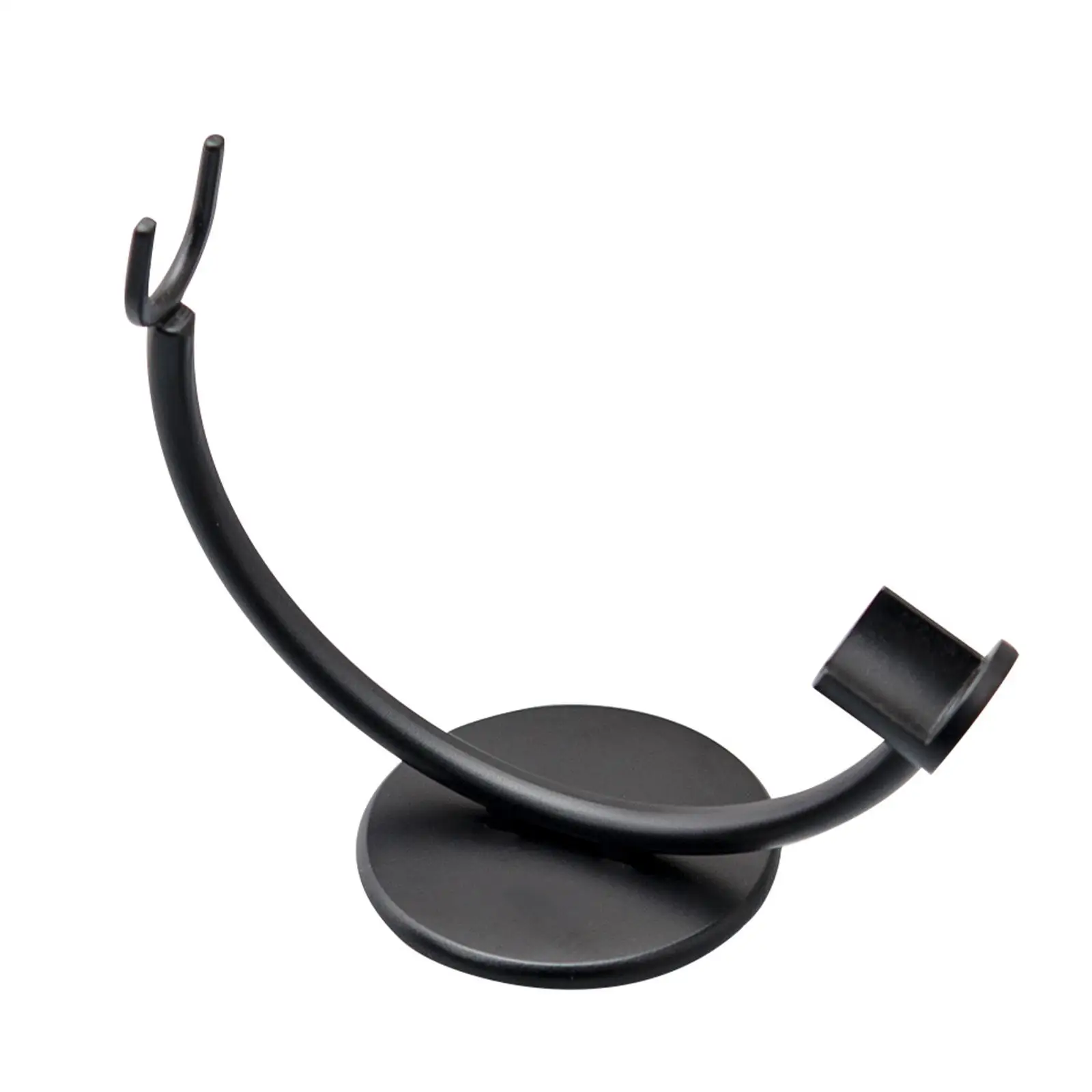 สีดําเครื่องโกนหนวดวงเล็บเครื่องโกนหนวดตรง Bracket ทนทาน Heavy Duty เครื่องโกนหนวดผู้ถือขาตั้งอุปกรณ์เสริมสําหรับห้องน้ํา Home ใช้ร้านตัดผม