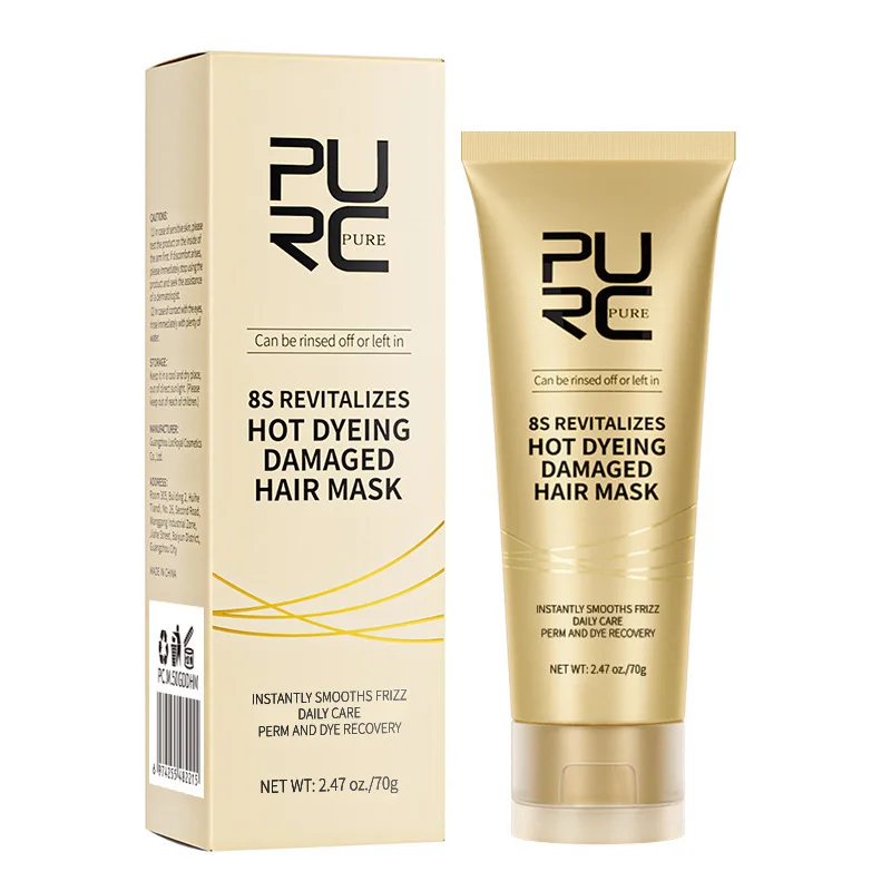 PURC Professional No-Steam No-Wash Hair Mask | Repair Dry Damaged Broken Hair | Smooth Volumizing Hair Treatment Balm & Conditio