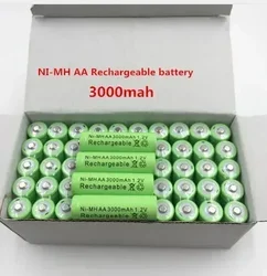 2024New 1,2 V 3000 mAh Ni MH AA Akku Wiederaufladbare Ni MH AA Wiederaufladbare Spielzeug Mikrofon Wecker Fernbedienung