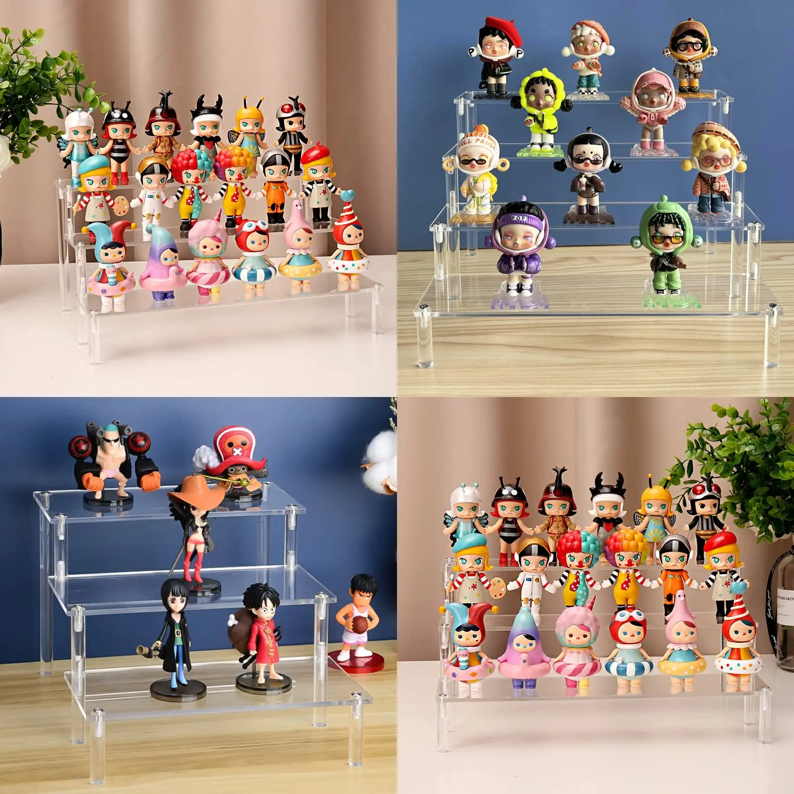 Acrylic Display Stand, Display Riser Shelf, Table Top Clear Acrylic Organiser, Display Stand For Party Cake Figures Jewellery