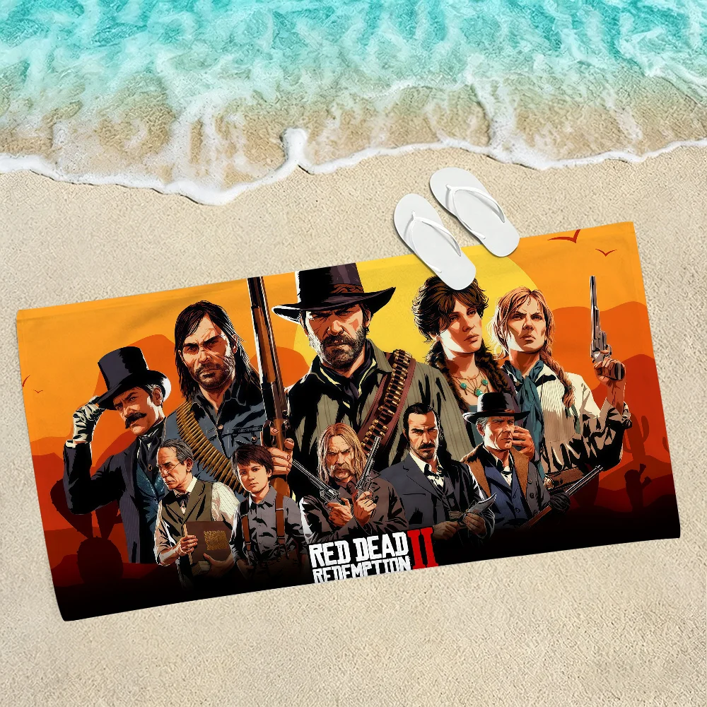 Serviette Game R-Red D-Dead R-Redemption 2 pour les plages, les studios de yoga, les gymnases, les sources chaudes, les piscines et les pique-niques