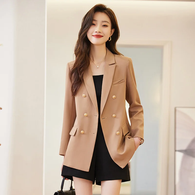 

High Quality Fabric Spring Summer Formal Women Blazers Coat Jackets Tops Outwear Professional Blaser Office Clothes Clothing