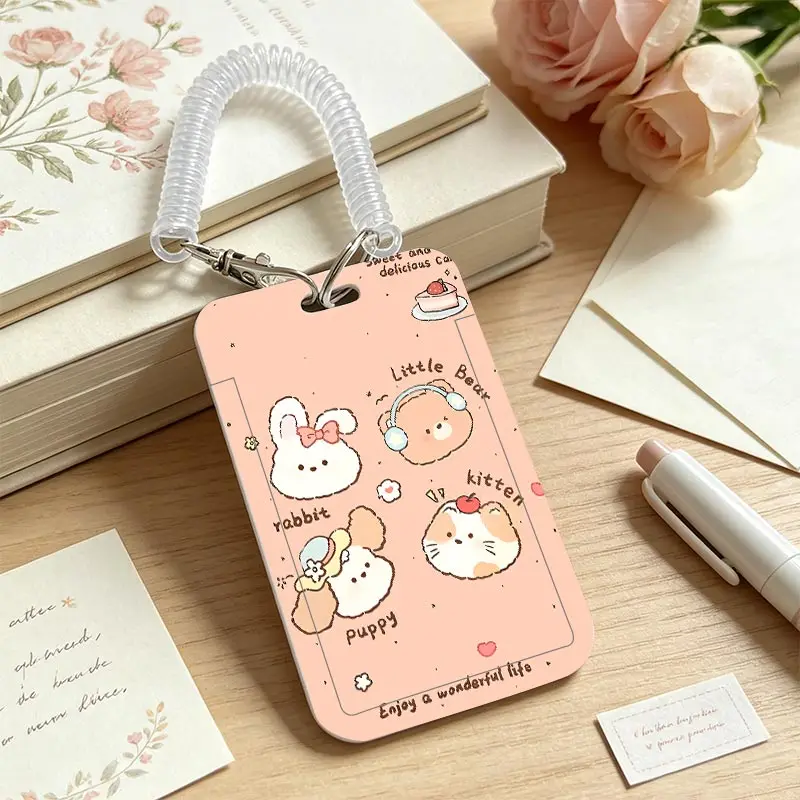 Card Protection Cover for Pendant Keychain Credential Badge Holder Student Bus/Meal Card Protection Case Kpop Photocard Holder - view 3