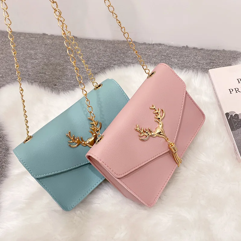 New Fashion Luxury Women Crossbody Bag PU Leather Small Flap Messenger Bag for Ladies Casual Bag Mobile Phone Wallet Handbags