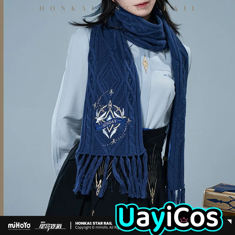 

Шарф Honkai Star Rail Sunday, теплый зимний шарф для женщин и мужчин, шарфы, повседневные уличные шали, косплей, аниме, игры, детские игрушки, подарки