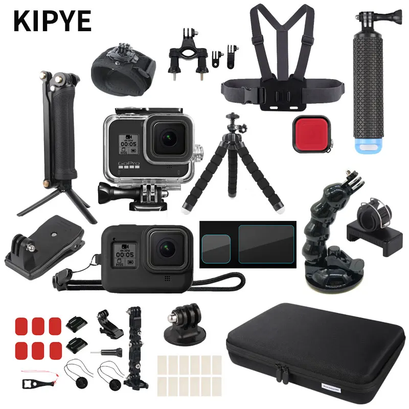 

Accessories Kit for GoPro Hero11 10 9 8 7 6 5 Go Pro Mount Case Water Floating Hand Grip Chest Strap Waterproof Set