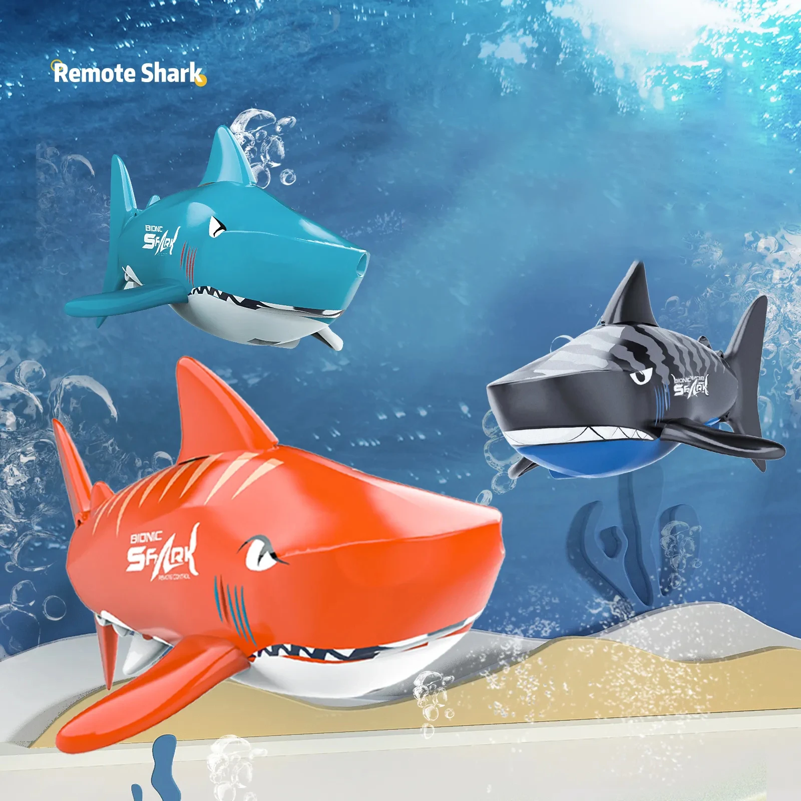 Mini RC Shark Waterproof Electric Remote Control B1 Cute Sharks Animals Robots Automatic On Water Funny Toys for children ﻿