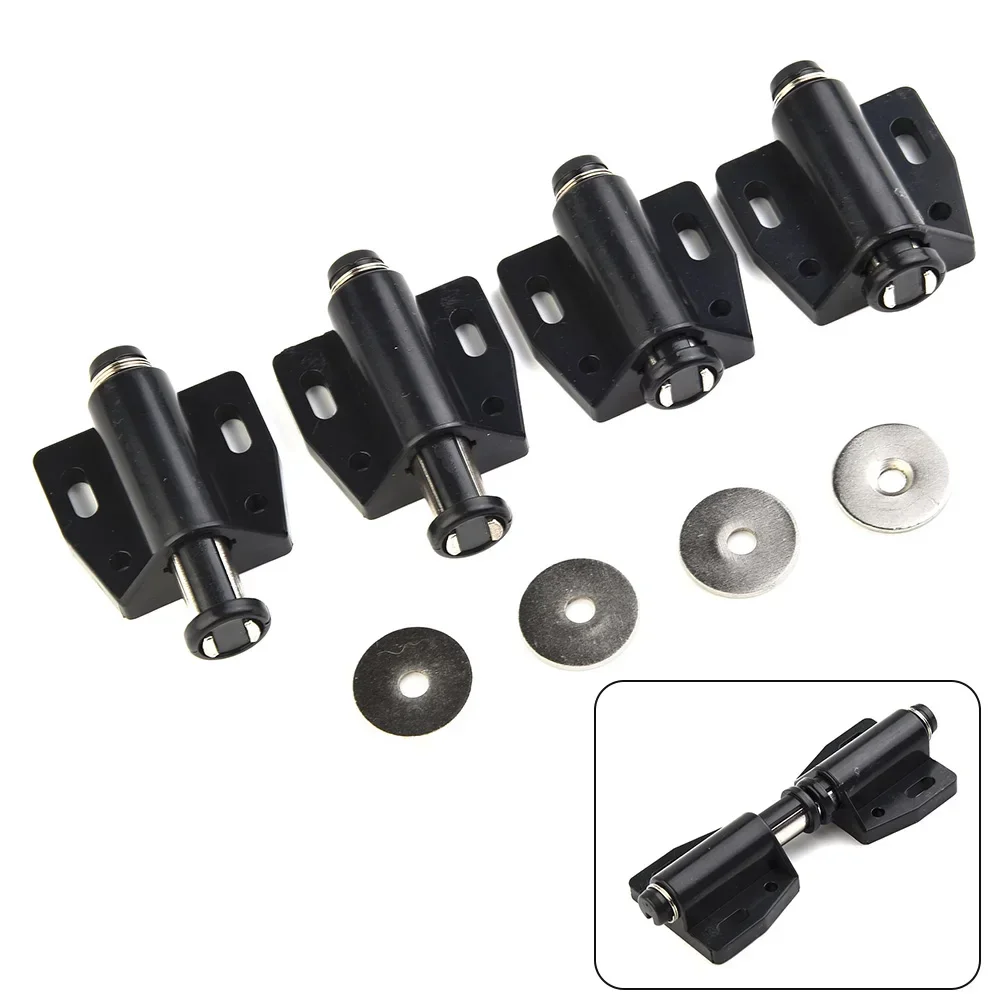 4pcs Cabinet Catche Push To Open Magnetic Drawer Cabinet Doors Latch Catch Touch Kitchen Cupboard Catches
