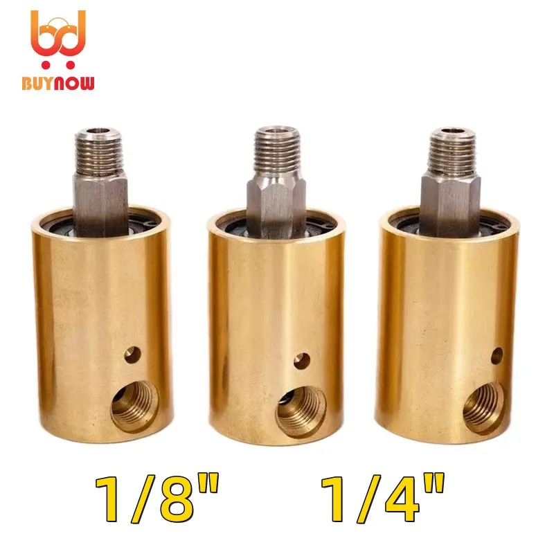 2026 NEW 1/8' 1/4' inch 360 Rotating Joint HD6 HD8 Water Air Oil Swivel Coupling Spray universal Connector Brass Rotation Union