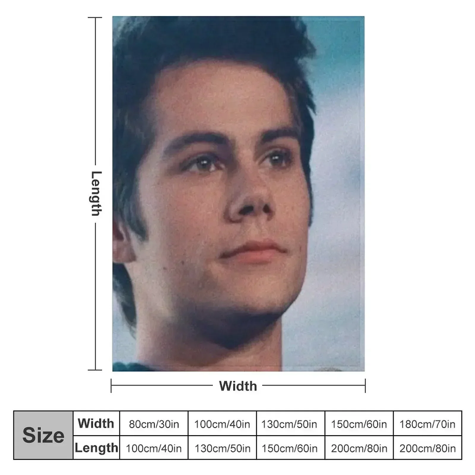 dylan obrien Throw Blanket couch cozy soft plush fuzzy picnic outdoor blanket