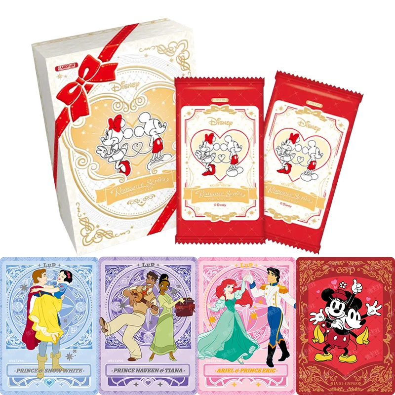 

Подлинная карта Disney Romantic Heartbeat LVP Love Cards Series Микки Минни Белоснежка Коллекция анимационных карточек Игрушки