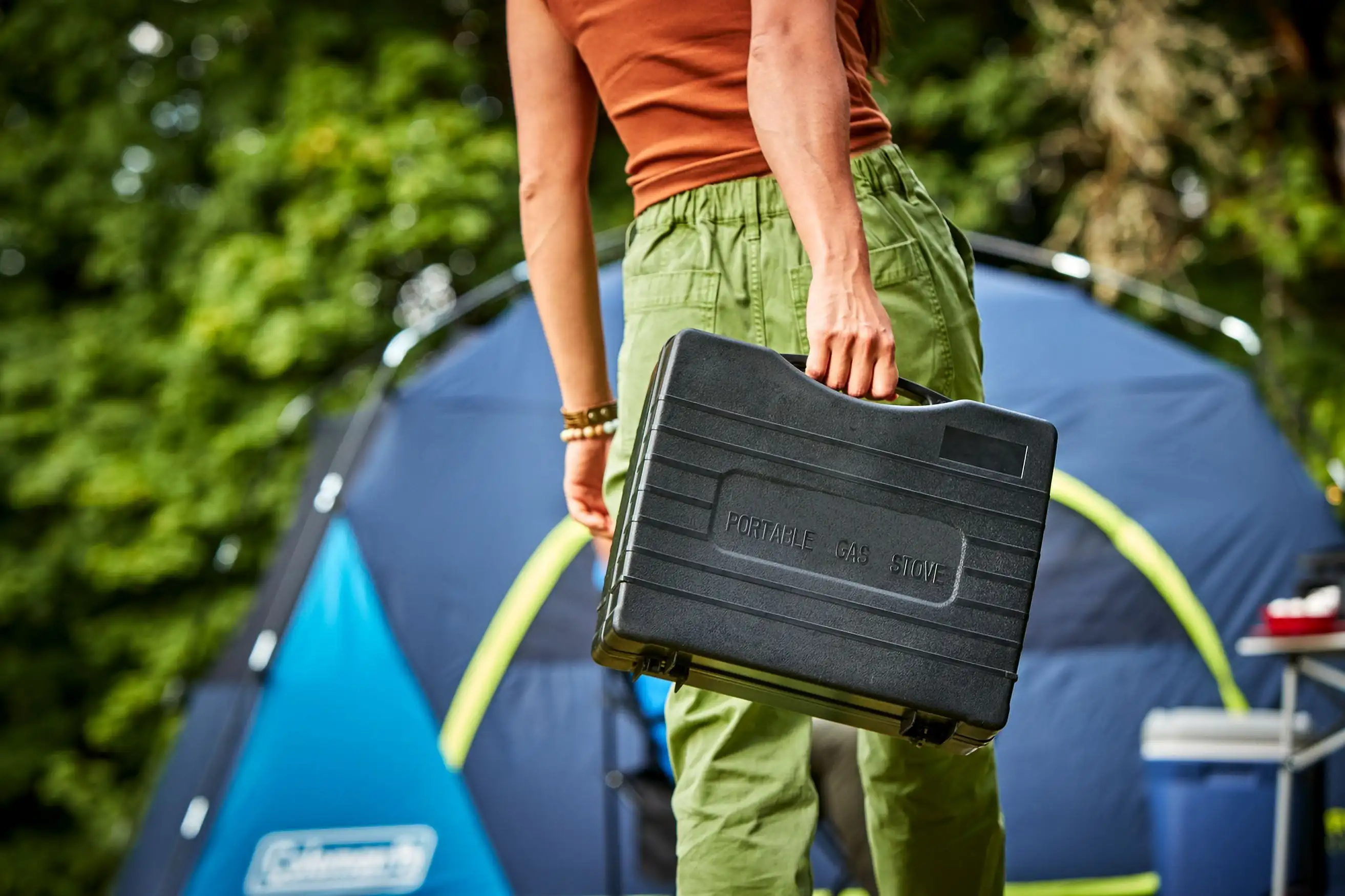 Coleman acampamento fogão para acampamento, 1 queimador, Butano acampamento fogão