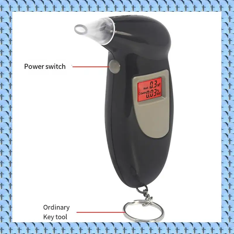 

NOCM Breathalyzer Alcohol Tester, Portable Mounted Blow Type Alcohol Detector, Alcohol Tester With Digital LCD Display Easy To U