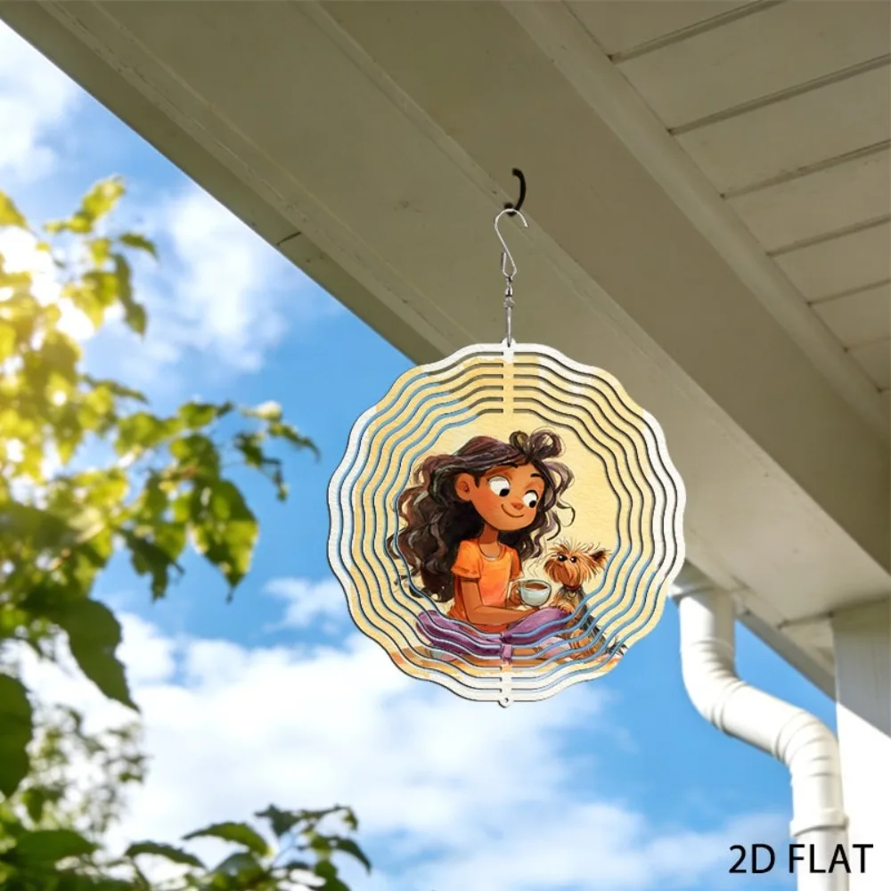 Iron Wind Chimes Outdoor Garden Decor Unique Gift 10in Patio Yard Art Home