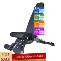 Adjustable Metal Dumbbell Stool Multi-Functional Fitness Chair Bird Bench Household Supine Board Sit-Up Flat Style Training Rack